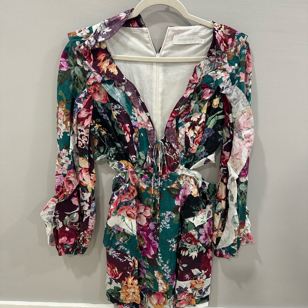 Zimmermann Floral Mini Dress - Multicolor